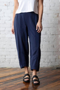 Liv By Habitat - Women's Olivia Rayon Crinkle Solid Seamed Lantern Pant