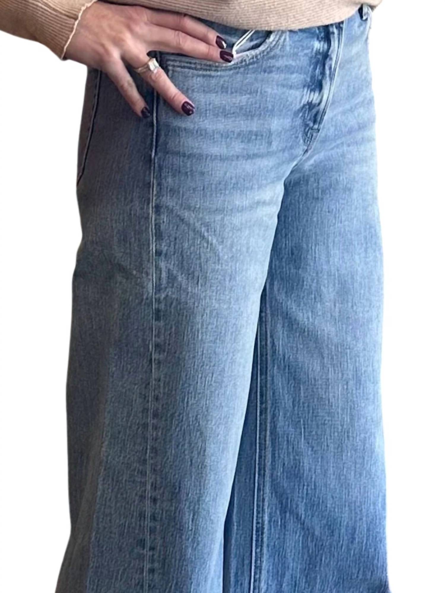 Lovervet - Olivia Side Seam Wide Leg Jeans