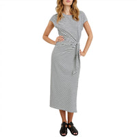 Rails Women's Selah Dress in ivory navy micro stripe - women's dress