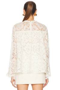 Zimmermann - Illuminate Lace Gathered Top