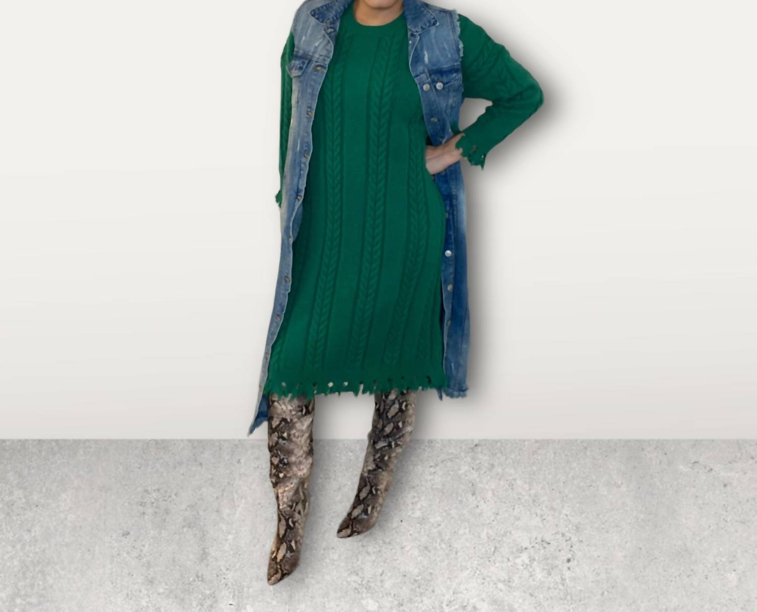 Twotwinstyle - Lounge Knit Dress