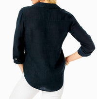 Lilly Pulitzer - Sea View Linen Button Down Top