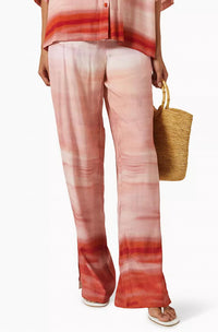 HEMANT & NANDITA Printed Straight Leg Pants in multi - women's pants - alternate view