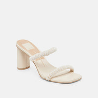 Dolce Vita Women's Nolah Heels in ivory multi - women's heels - detail view