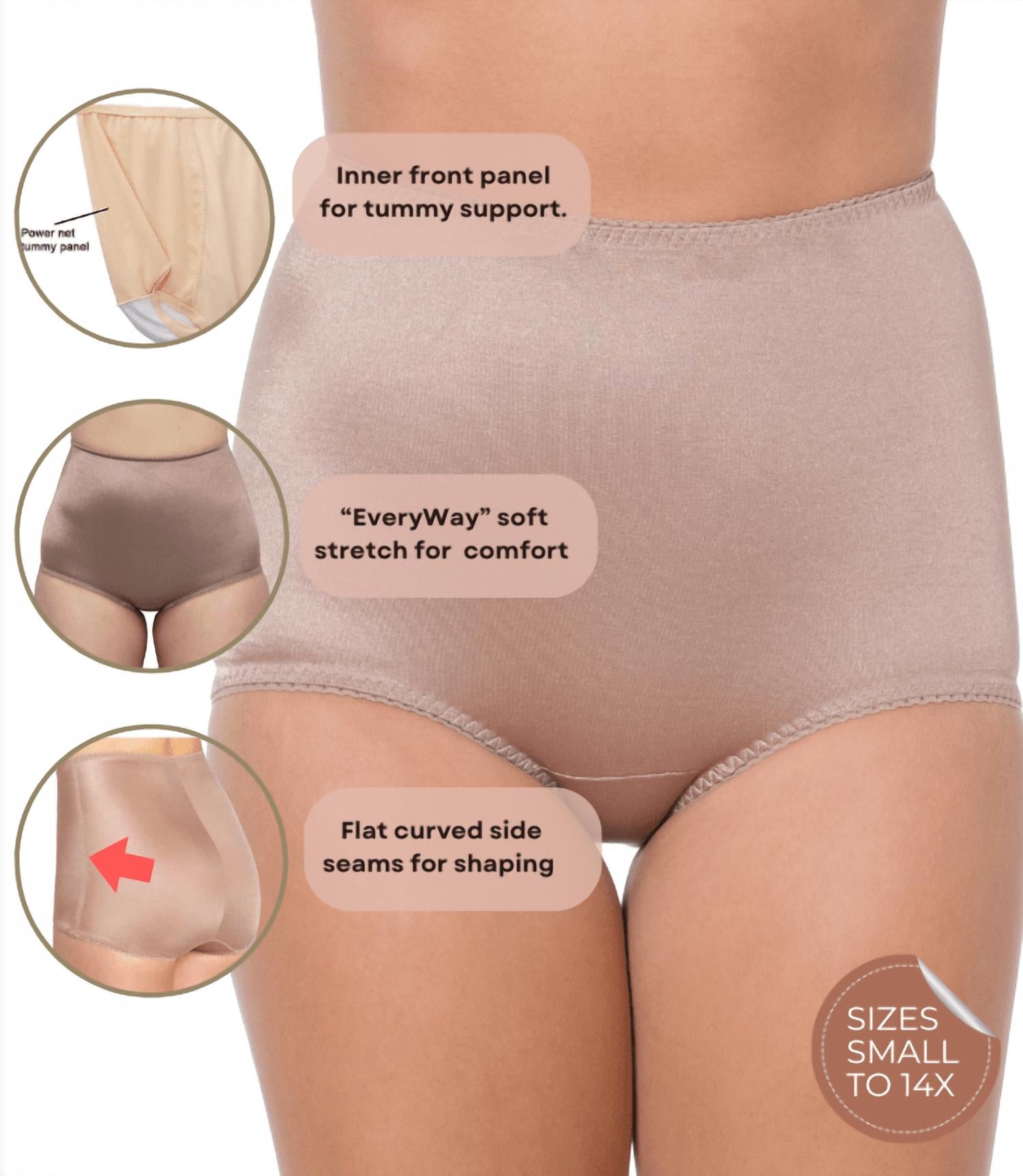 Rago - Light Shaping Tummy Control Panty Brief With Inner Lining