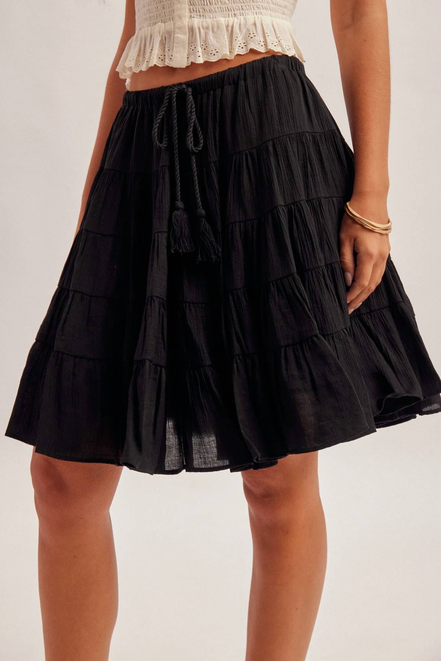 Hem & Thread - Gwen Tiered Flare Skirt