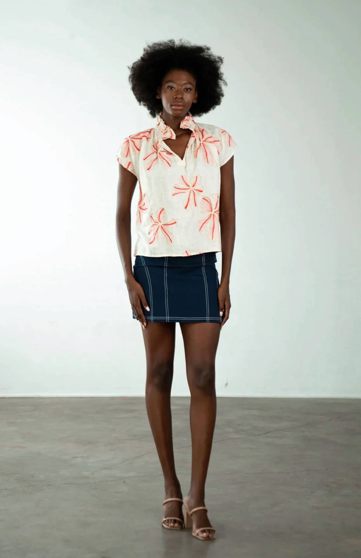 Never A Wallflower - Vicki Short Sleeve Top