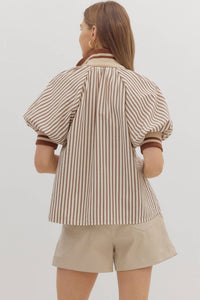 Entro - Crush Stripe Blouse