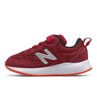 New Balance Kid's Iaaricr3 Shoes in neo crimson neo flame - kids' sneaker - detail view