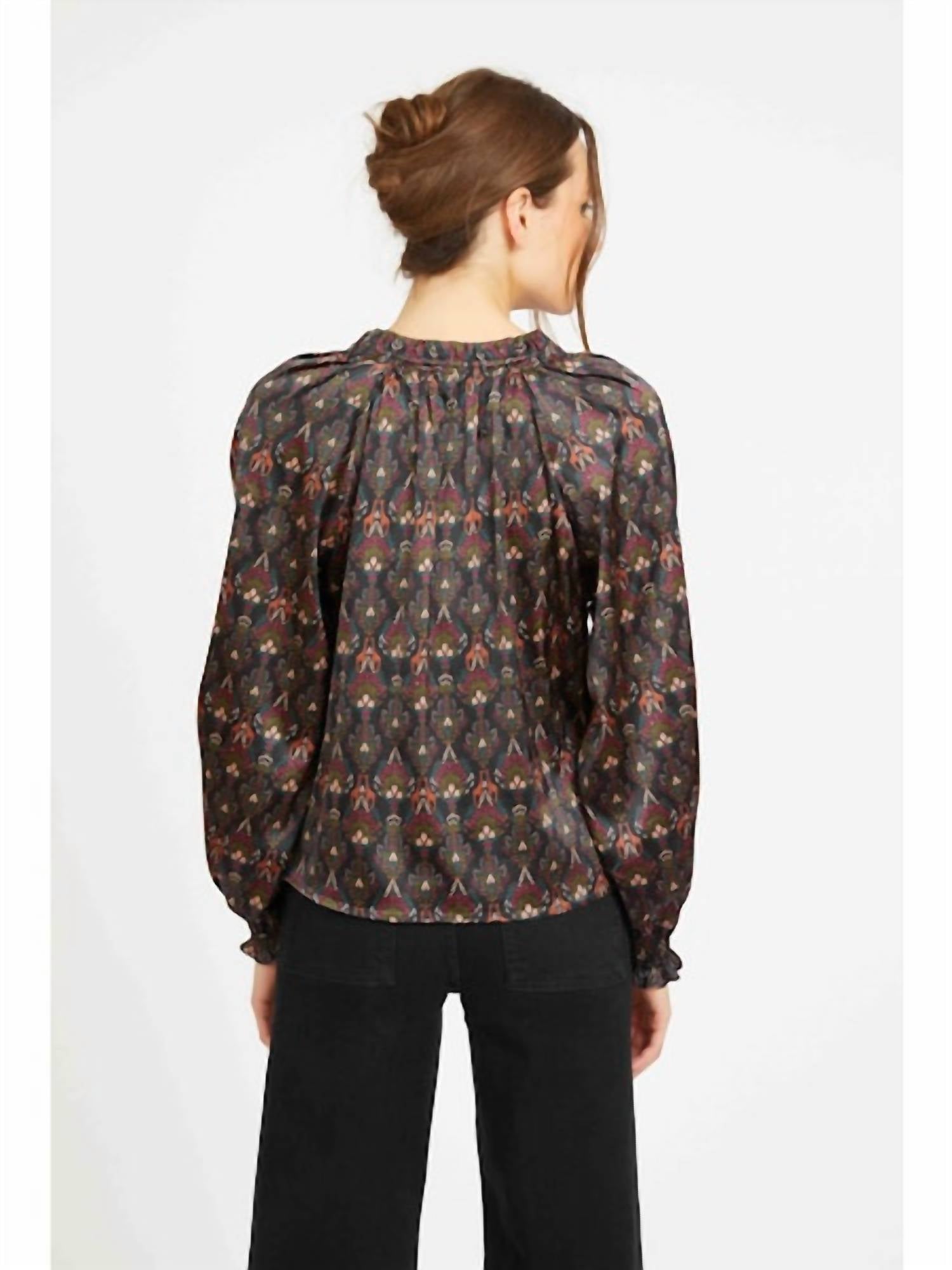 Caballero - Vickie Long Sleeve V-neck Top