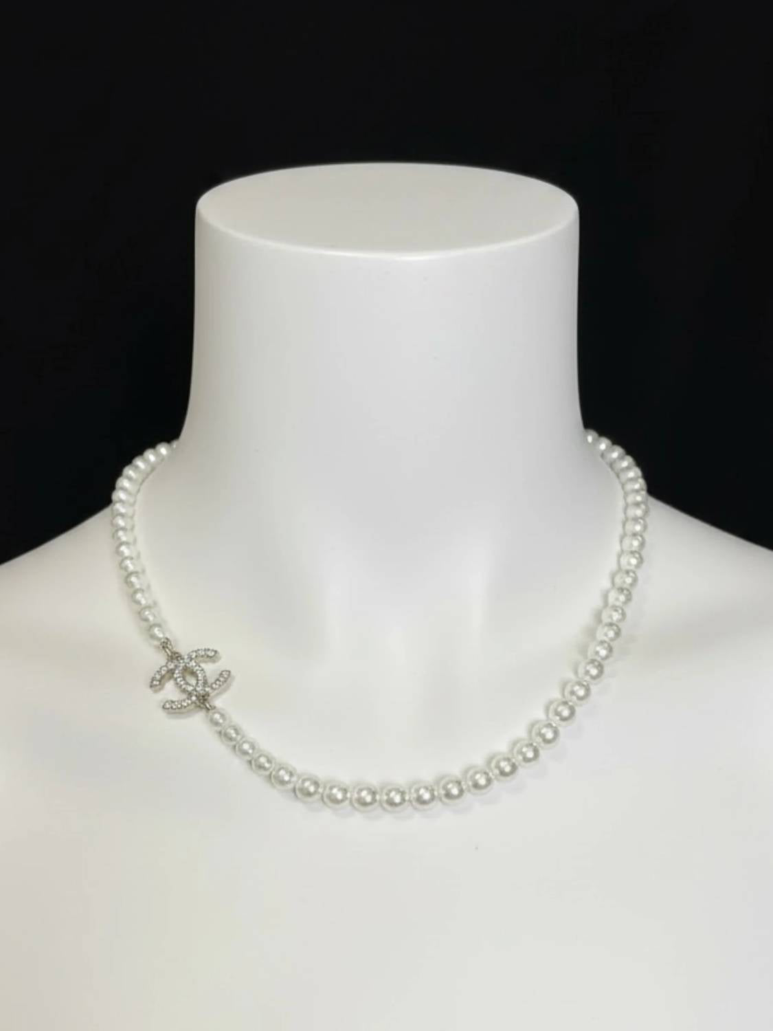 Chanel - Women's Faux Pearl & Strass Necklace