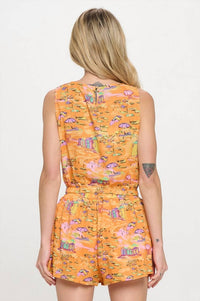 Meet Me In Santorini - Beachscape Tank & Short Set