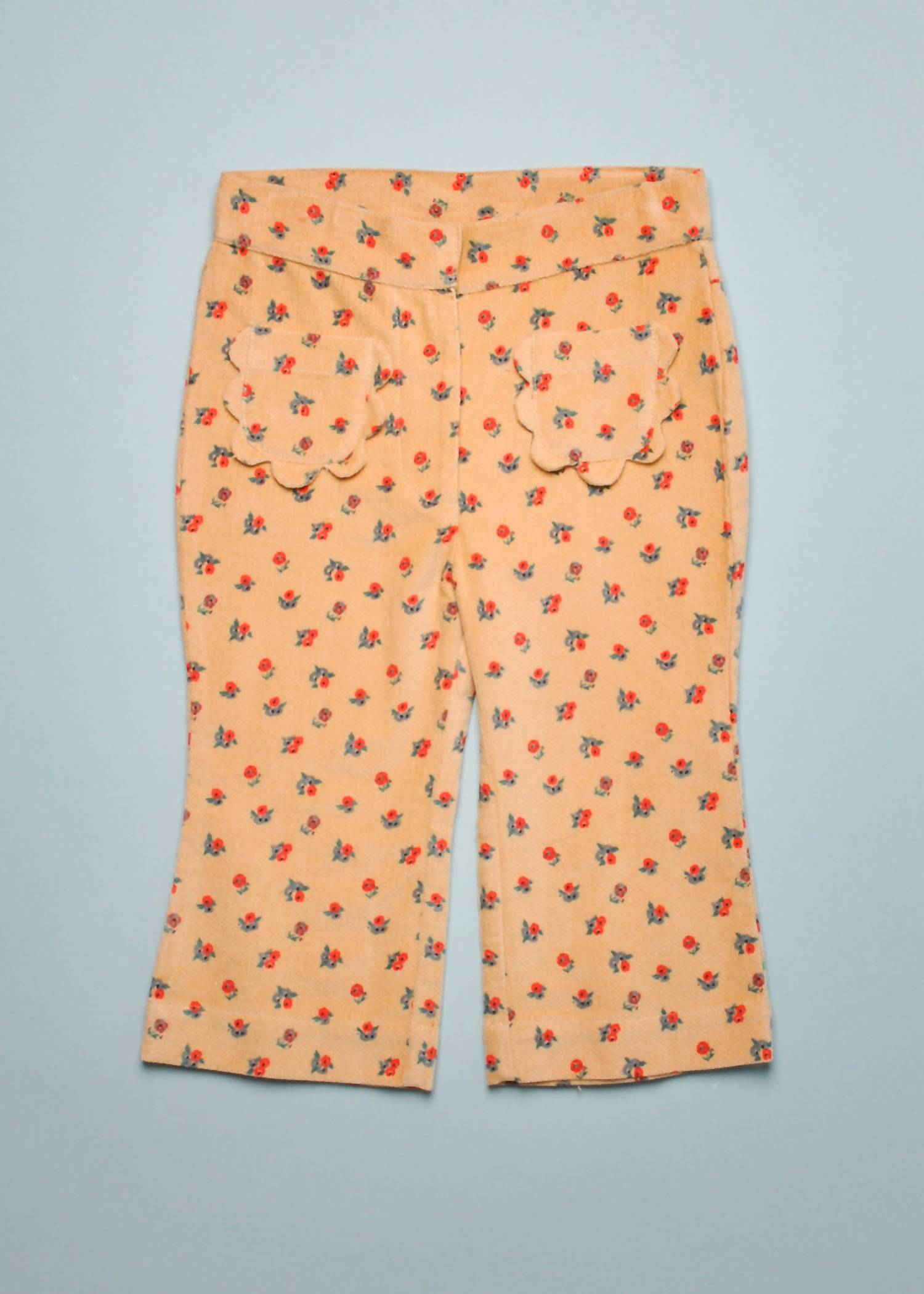 Emile & Ida - Girls Velour Front Pocket Pants