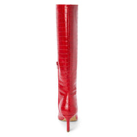 Matisse Women's Robbie Knee-high Boot in red croc - women's shoe - alternate view