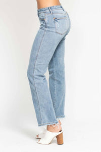 Judy Blue - Mid Rise Cell Phone Pocket Dad Jean