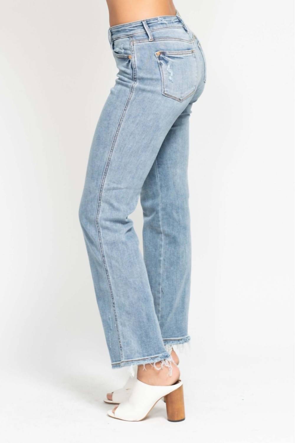 Judy Blue - Mid Rise Cell Phone Pocket Dad Jean