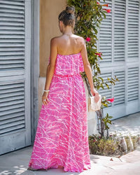 Lavender J - Strapless Maxi Dress