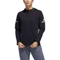 adidas Women's Long Sleeve Squad Jacket in black - women's jacket