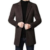 Hedge - Long Sleeve Wool Coat