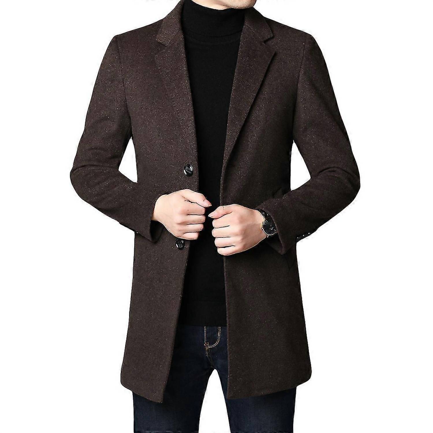 Hedge - Long Sleeve Wool Coat