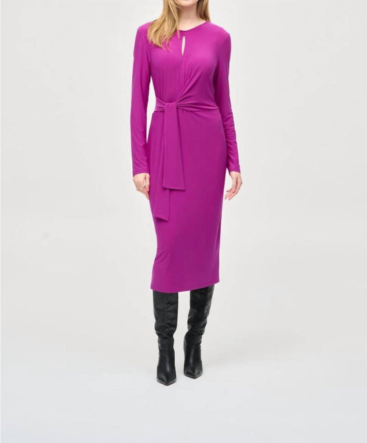 Joseph Ribkoff - Knotted Keyhole Midi Dress