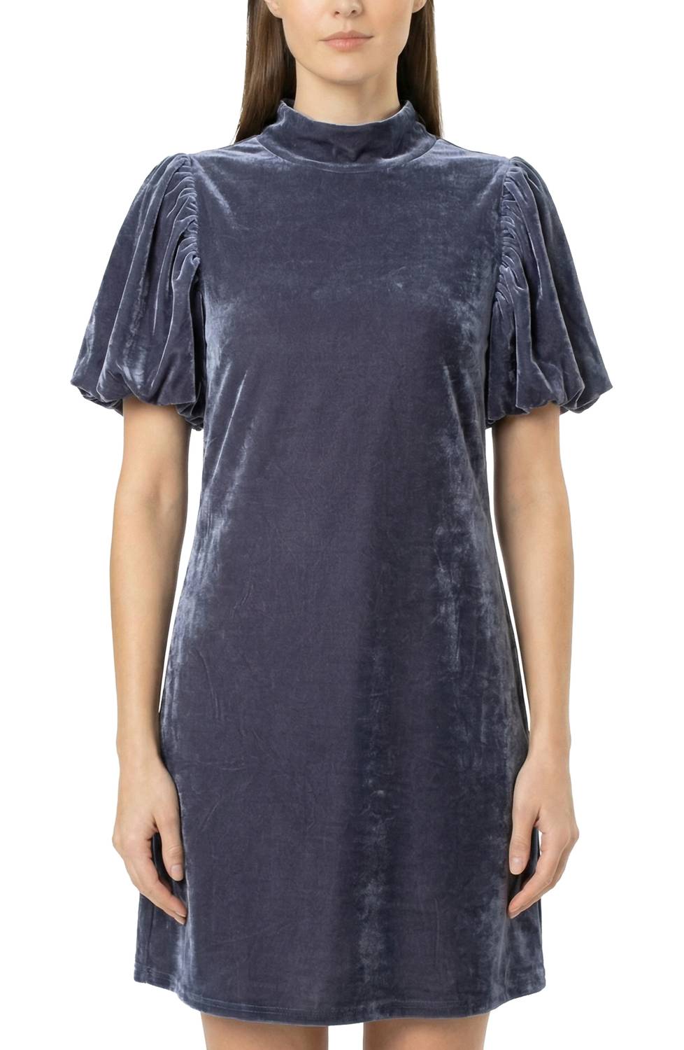 Area Stars - Women's Velvet Mock Neck Dress