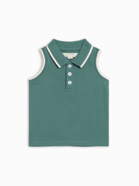 Colored Organics - Girls Annika Pique Polo Tank