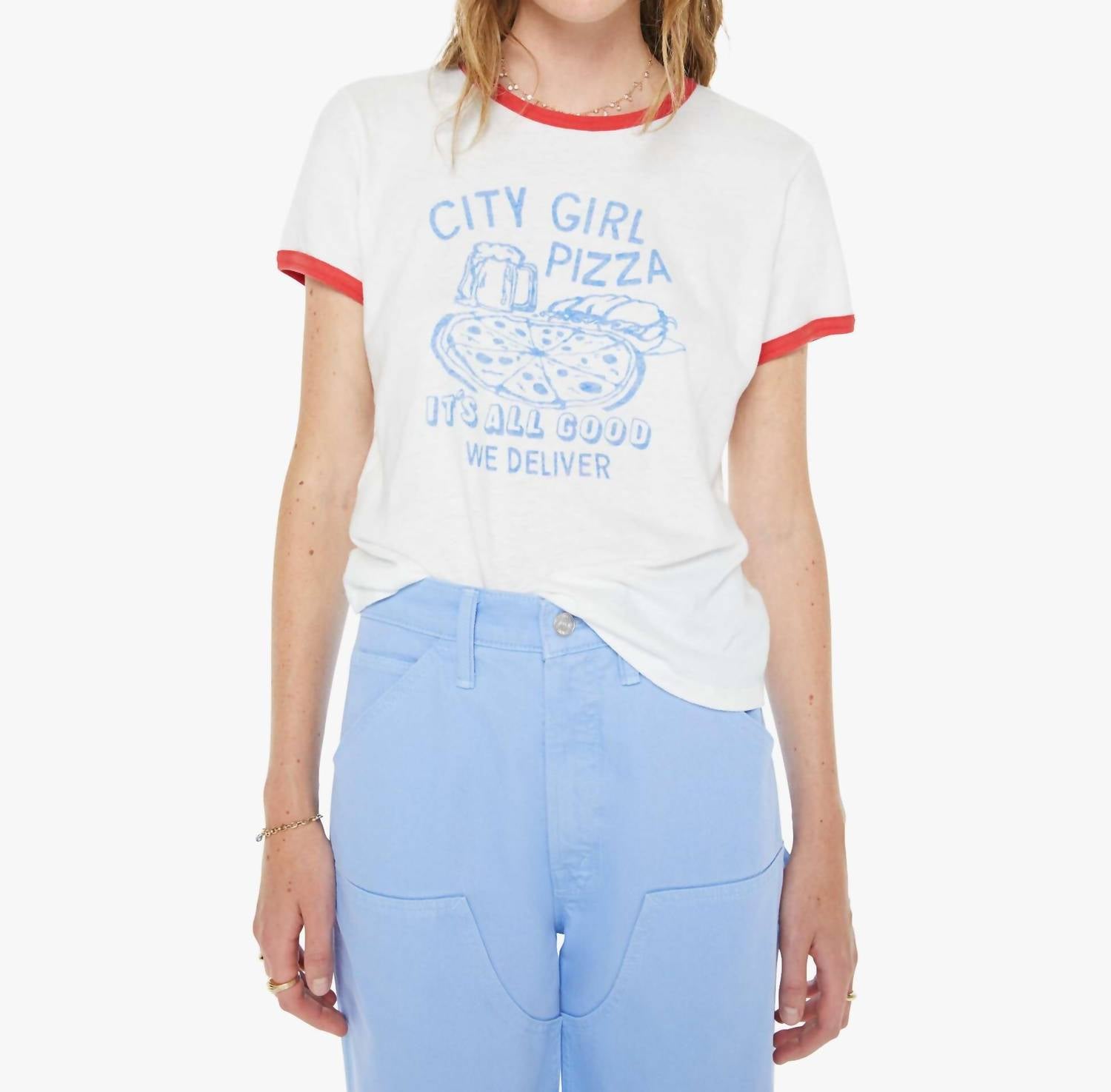 Mother - Lil Goodie Ringer Short Sleeve Tee