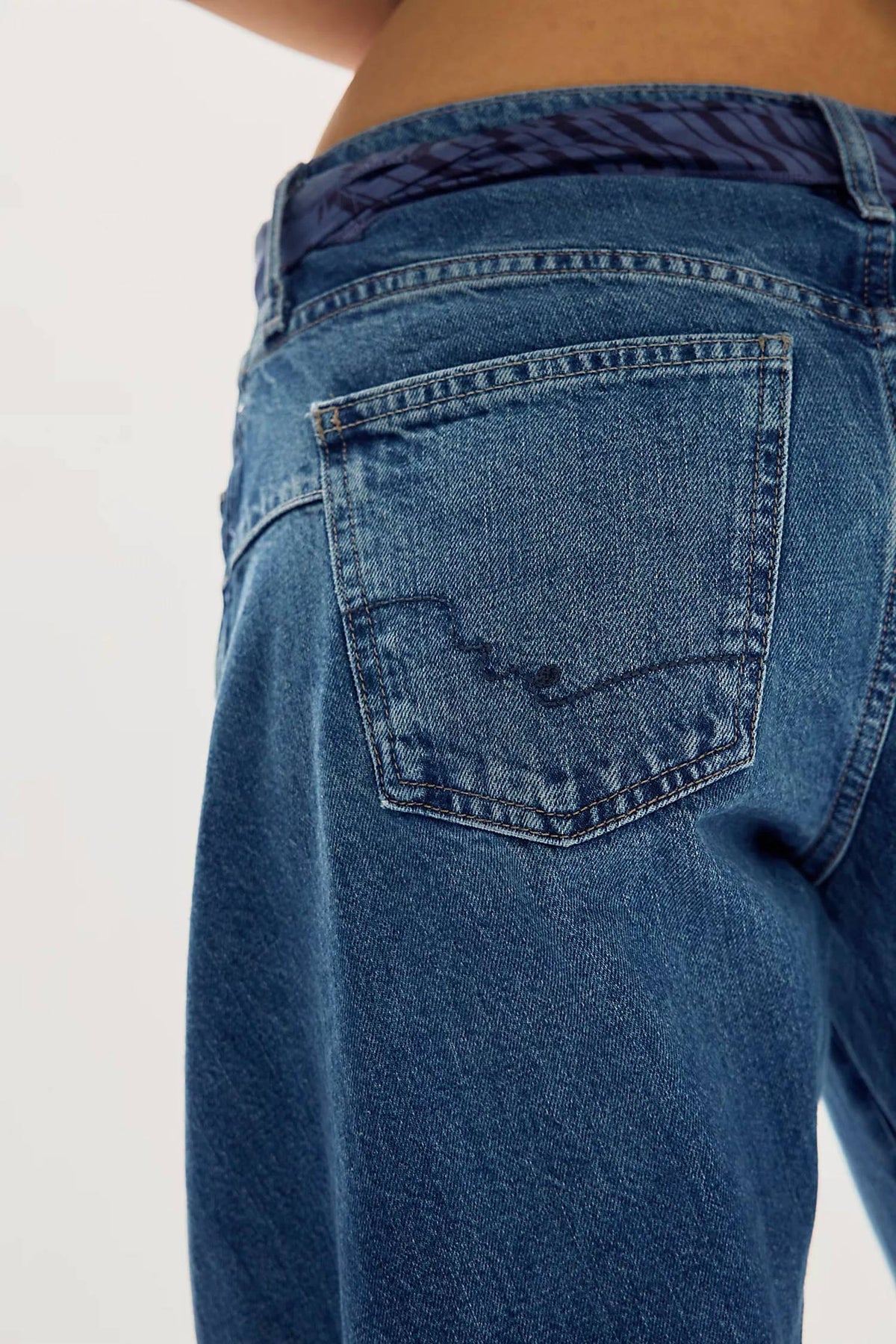 Free People - Fable Twisted Seam Low-rise Jeans
