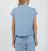Elliott Lauren - Effie Short Sleeve Linen Shirt