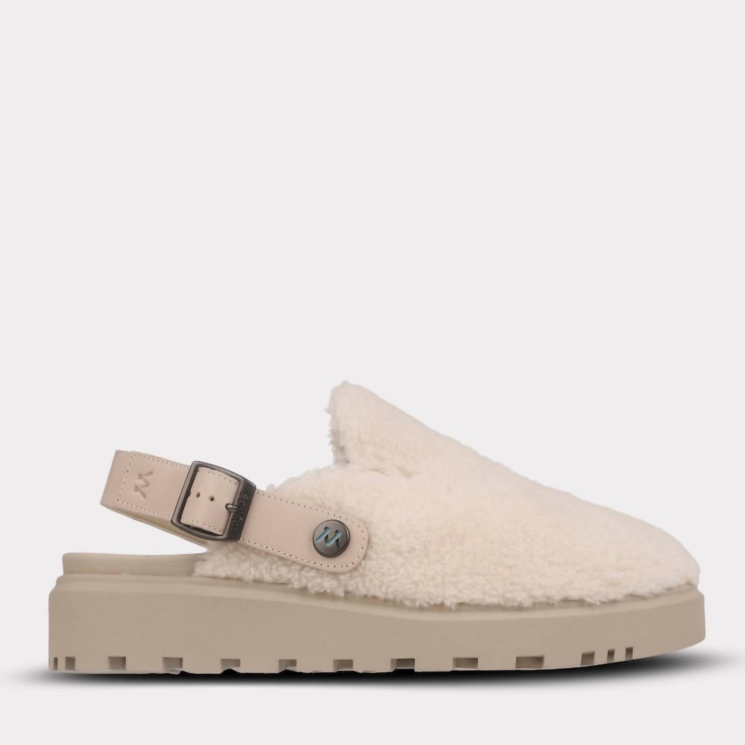 Mykos Women's Lilah Slip-on Travel Mule in white taupe - women's shoe