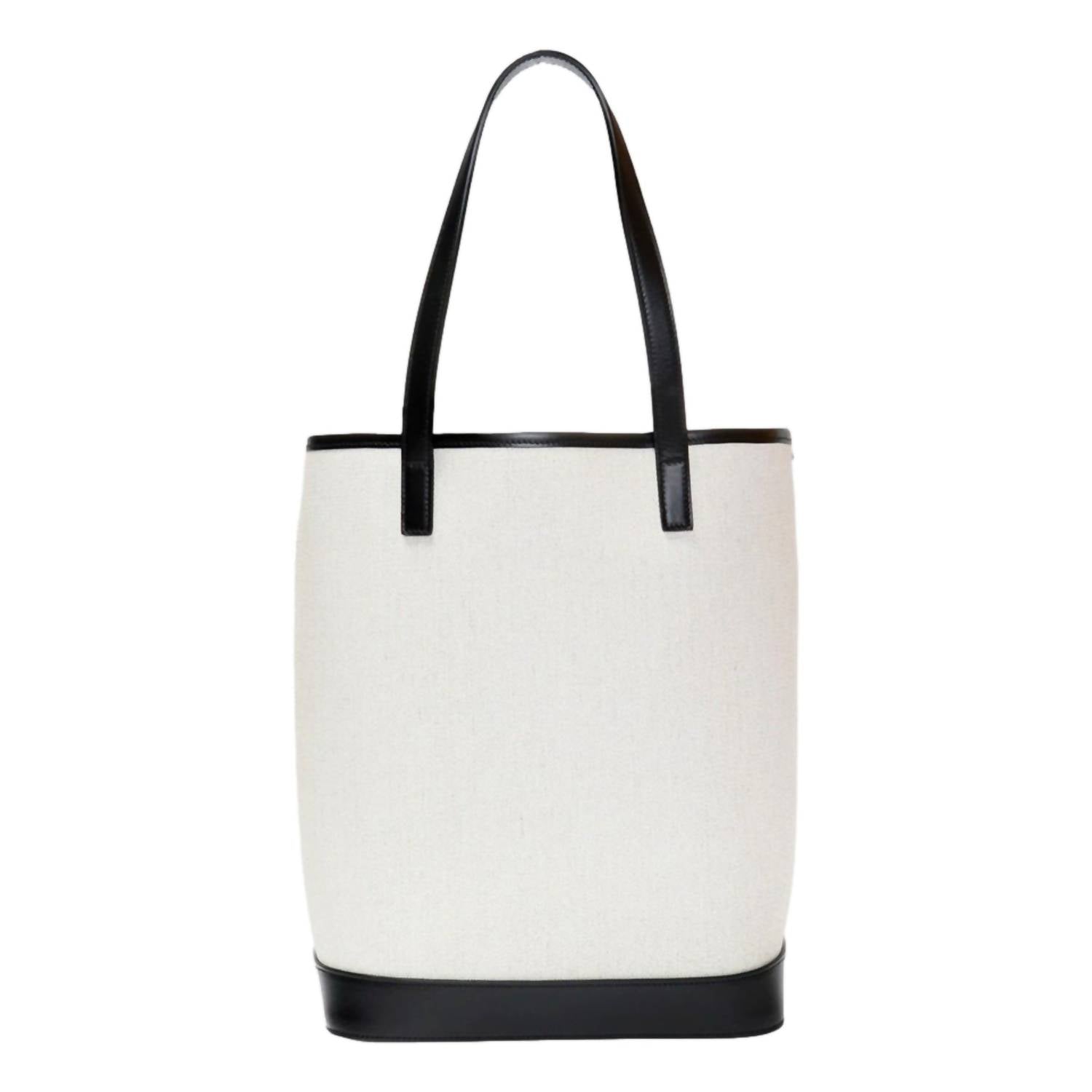 Saint Laurent - Women's Teddy Coated Linen Drawstring Bucket Bag