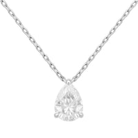 Allyanna Gifts - Women's Moissanite Pear Shape Solitaire Necklace