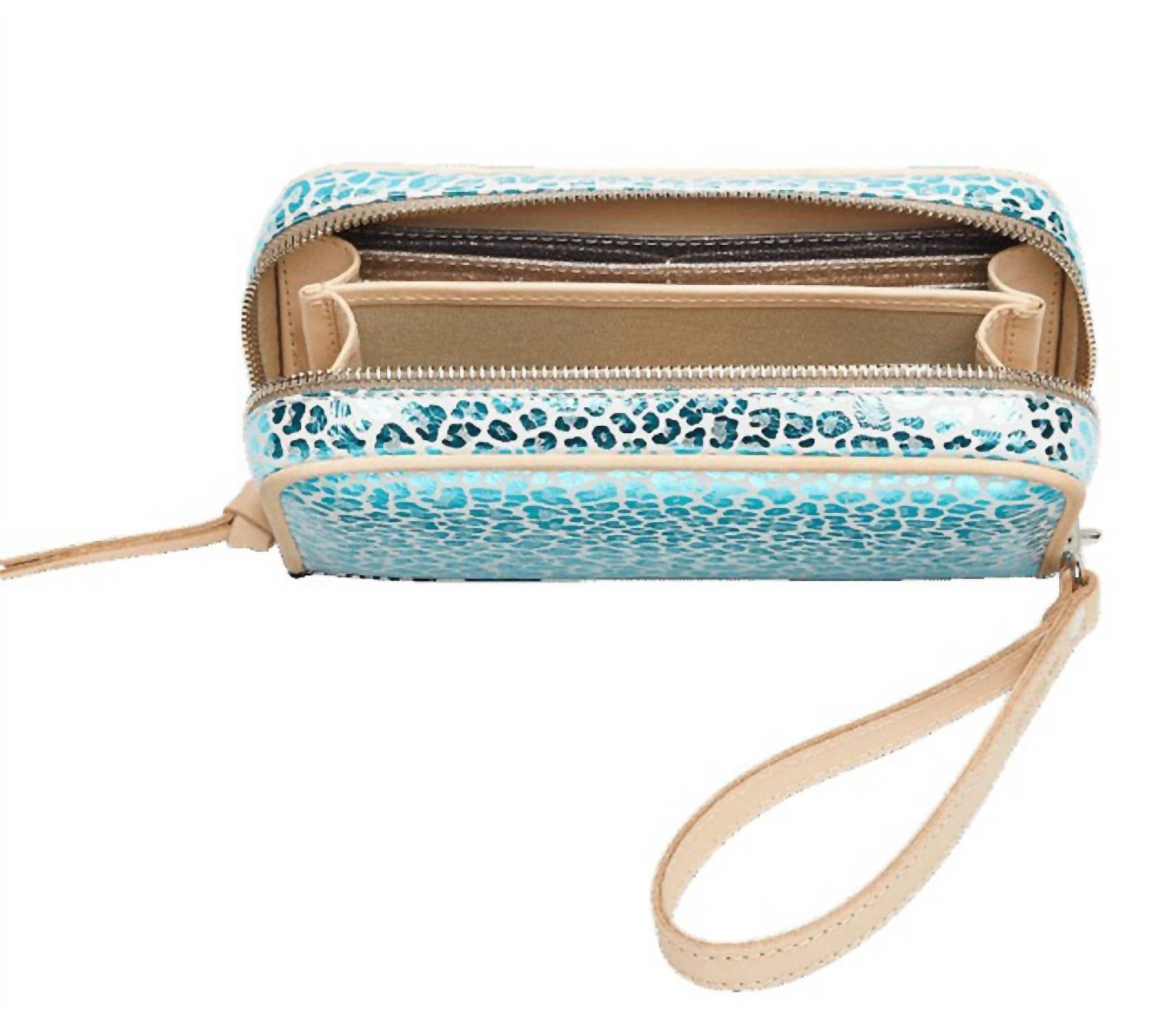 Consuela Women's Kat Wristlet Wallet in turquoise metallic jag - women's bag - view 4