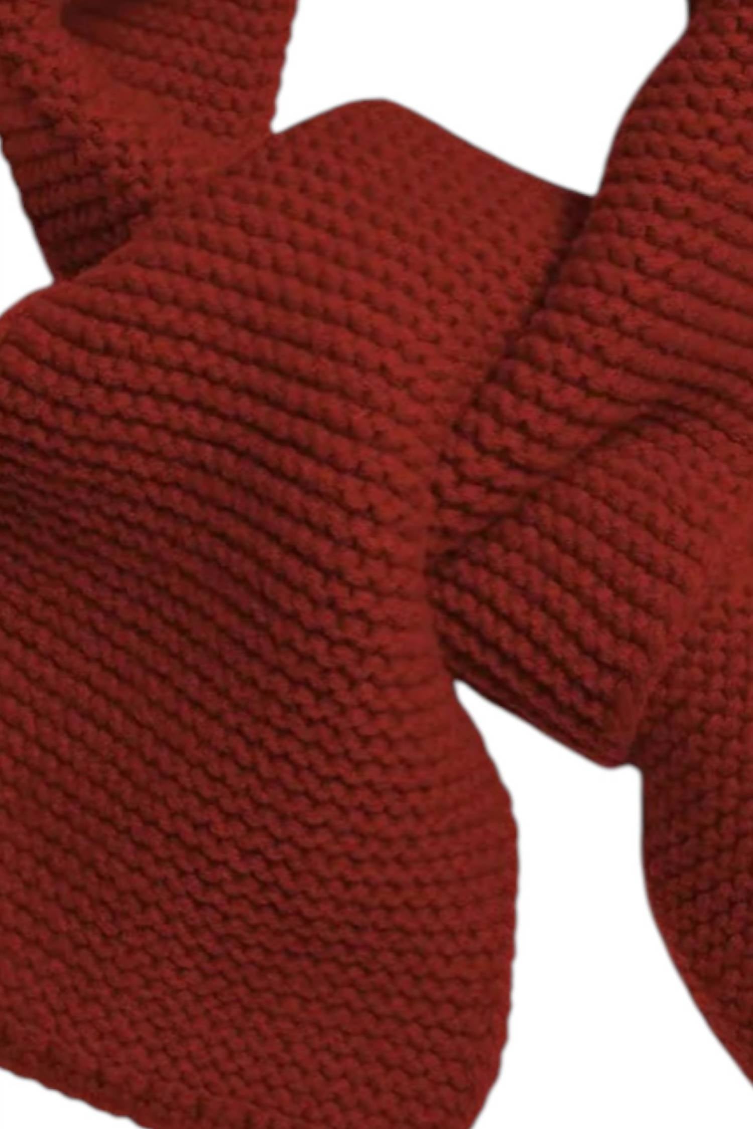 DEMYLEE New York Women's Cadfan Mini Scarf in tobacco wool - women's scarf - detail view