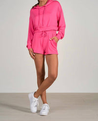 Cheri Long Sleeve Hoodie Crop Top