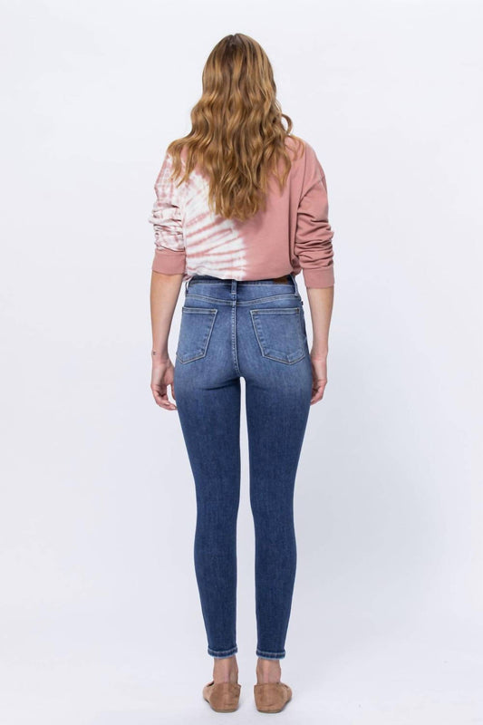 Judy Blue - High Rise Button Fly Skinny Jeans