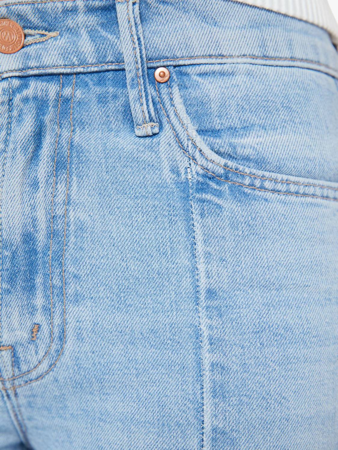 Mother - The Insider Crop Pointy Fray Jeans
