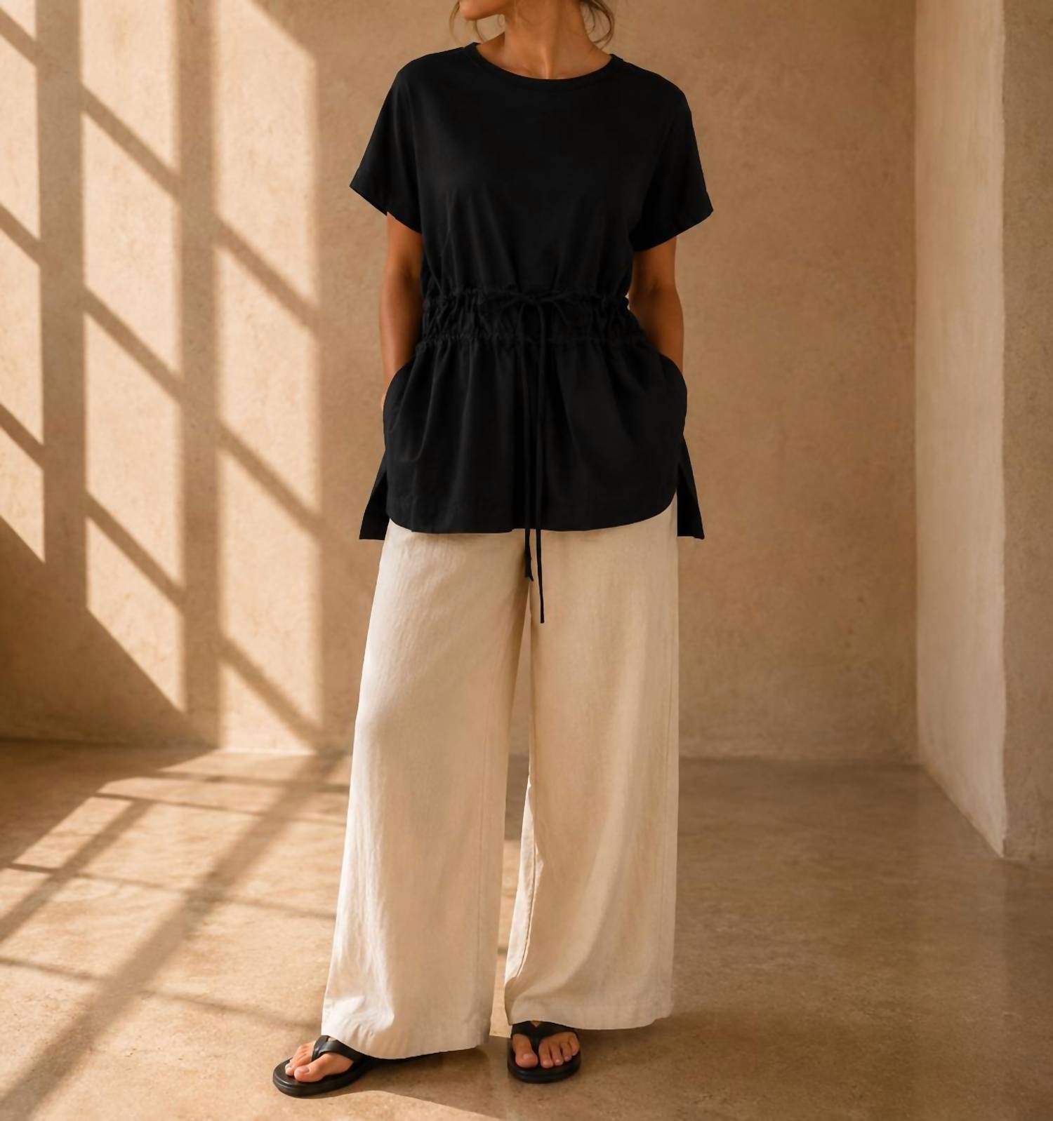 Pier Antonio Gaspari - Drawstring Short Sleeve T-shirt