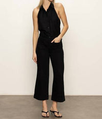 Sanctuary - Soft Marine Wide Leg Crop Jeans