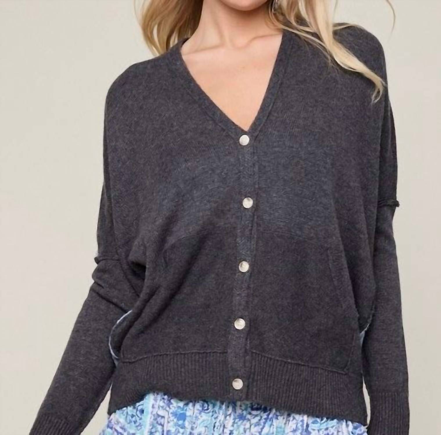 Sky To Moon - Stevie Color Block Oversized Cardigan