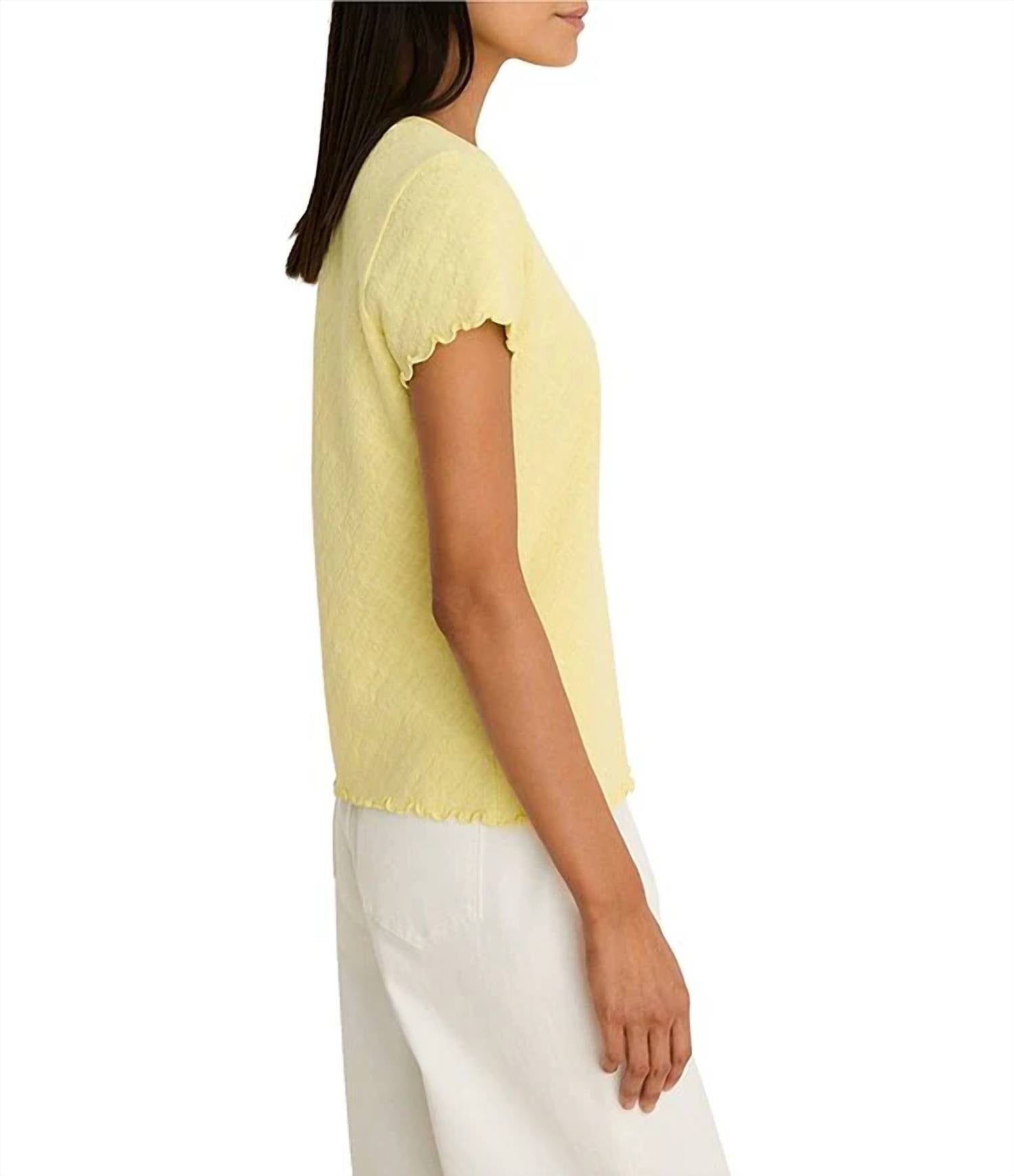 Nzt By Nic+Zoe - Lace Knit Tee