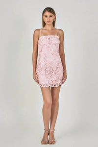 Endless Rose - 3D Sequin Lace Mini Dress