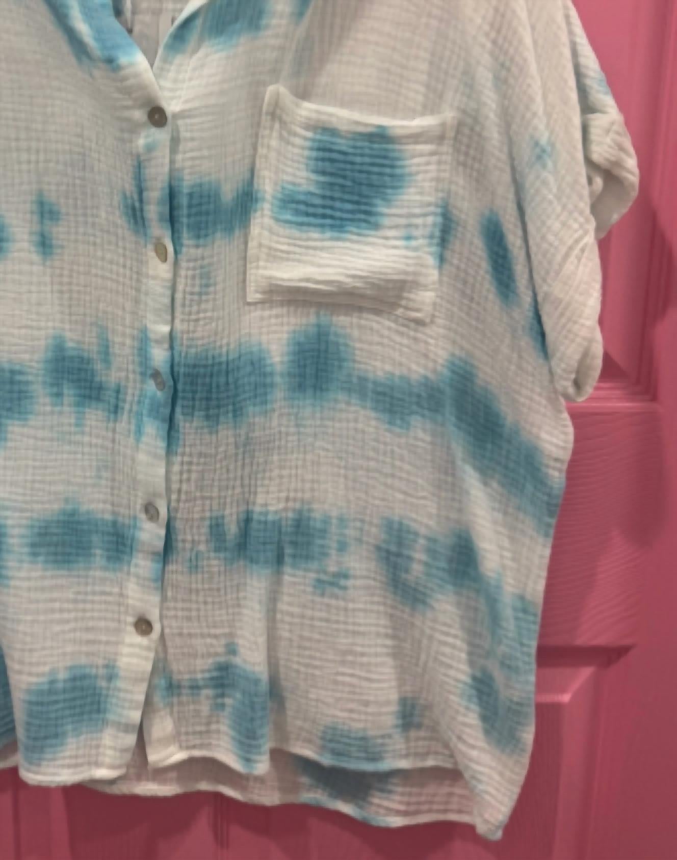 Geegee - Women's Tie Dye Button Up Top