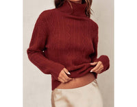 Dress Forum - Cable Turtle Neck Sweater