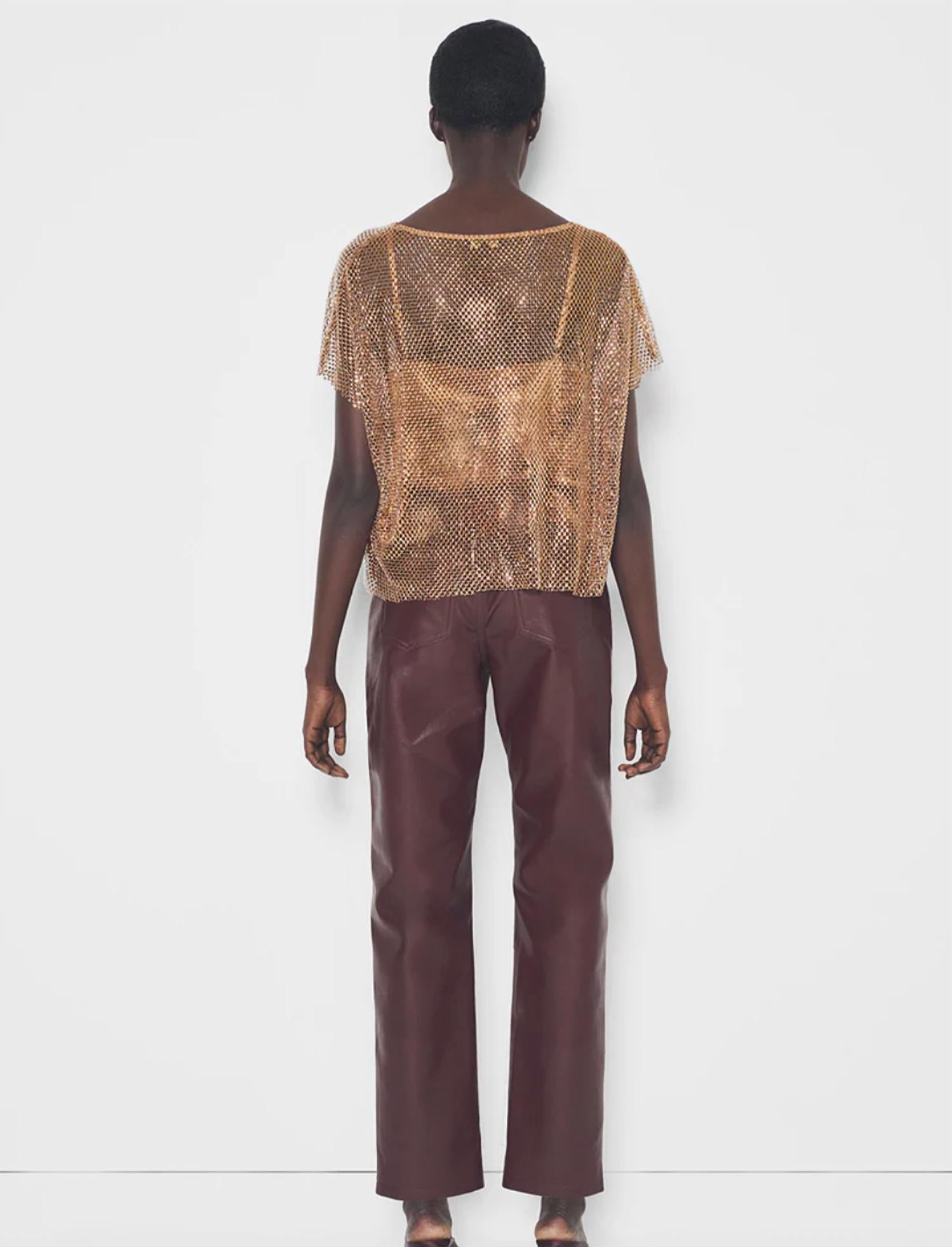 AS by DF Nadine Top in gold - women's t-shirt - view 5