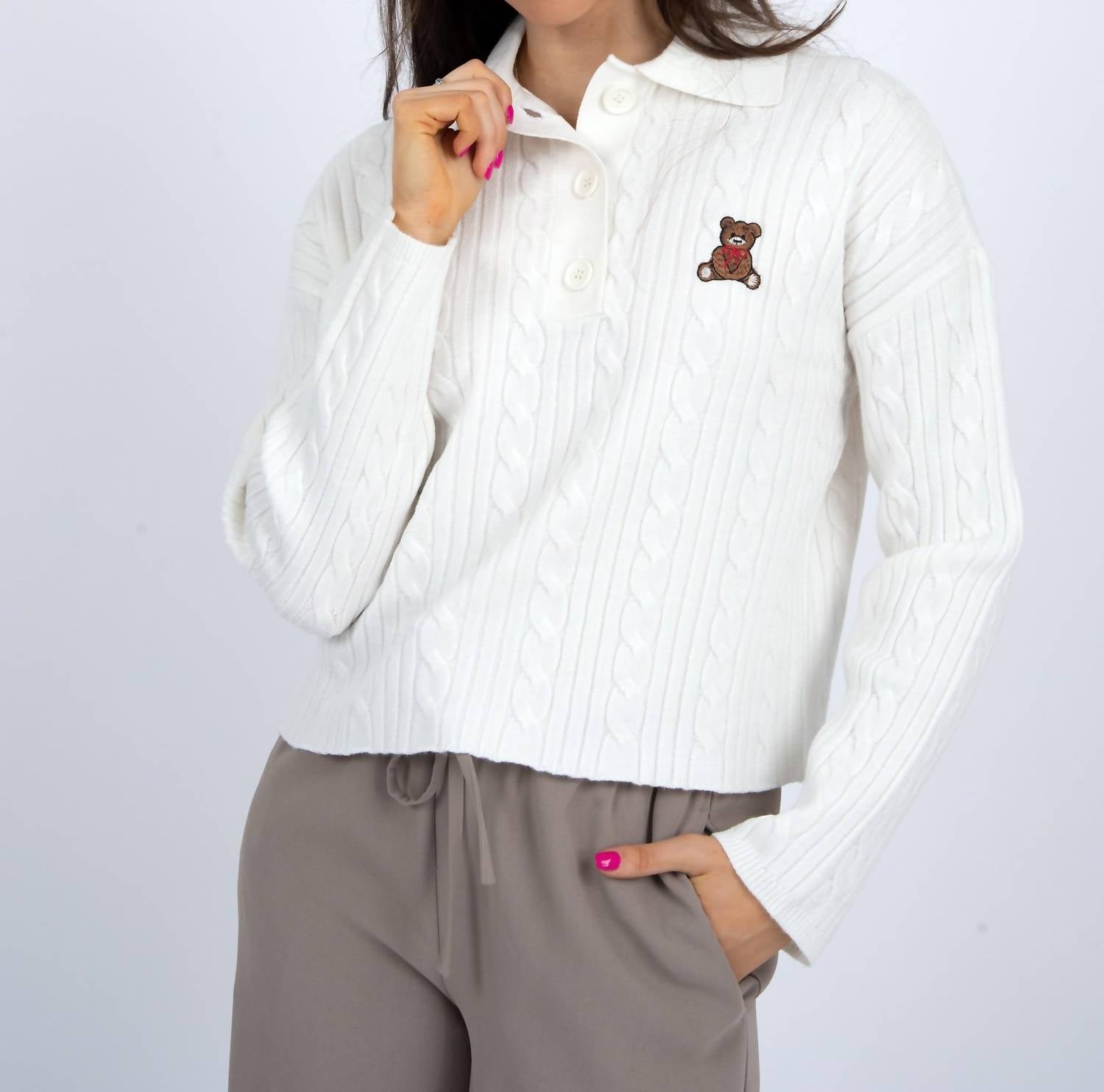 Rd Style - Teddy Polo Sweater