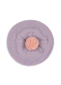 Konges Sløjd Kids' Berle Knit Beret in purple pink - kids' hat