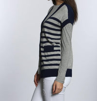 Label+Thread - Women's Luxe Striped Cardigan