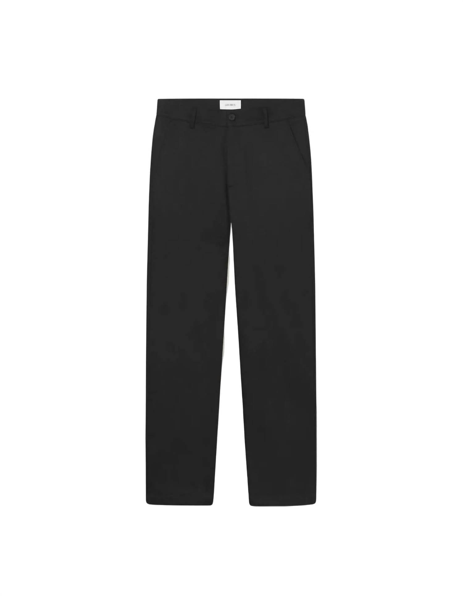 Les Deux Como Cotton Chino Pants in black - men's pants - detail view